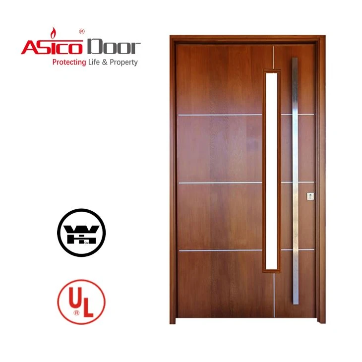 Puerta cortafuegos de madera con clasificación de fuego de 90 minutos