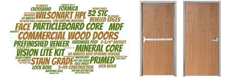 commercial wood fire doors supplier